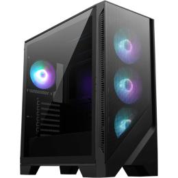 MSI MAG FORGE 320R Mid Tower Gaming Case for ATX/mATX/ITX Tempered Glass with 4x ARGB Fans, CPU Cooler Support Upto 160mm, GPU Support Upto 390mm, 7x PCI Slot, 360mm Radiator Supported, Front I/O: 2x USB, HD Audio
