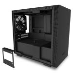 NZXT H210i Premium Matte Black RGB Edition Mini ITX Gaming Case Tempered Glass, With CPU Cooler Supports Upto 165mm, Video Card Supports Upto 325mm, 240mm Rad Supported, 2XPCI Slots,  Front 1XUSB3.0, 1XType C,  HD Audio, NO PSU
