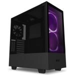 NZXT H510 Elite Matte Black RGB Edition ATX MidTower Gaming Case Tempered Glass, CPU Cooler Supports Upto 165mm, Video Card Supports Upto 381mm, 280mm Rad Supported, 7+2 (Vertical) X PCI Slots,2X 14cm RGB Fan 3 Front 1X USB 3.0, 1XType C,