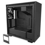 NZXT H710 Premium Matte Black Edition ATX MidTower Gaming Case Tempered Glass, CPU Cooler Supports Upto 185mm, Video Card Supports Upto 413mm, 280mm Rad Supported, 7X PCI Slots, Front 2XUSB3.0, 1XType C, HD Audio, NO PSU