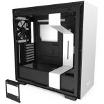 NZXT H710 Premium Matte White Edition ATX MidTower Gaming Case Tempered Glass, CPU Cooler Supports Upto 185mm,Video Card Supports Upto 413mm, 280mm Rad Supported, 7X PCI Slots, Front 2XUSB3.0, 1XType C, HD Audio, NO PSU
