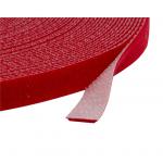 Dynamix CAB2012VRED  Hook & Loop Roll 20m x 12mm  dual sided, RED colour.