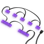 NZXT HUE 2 CABLE COMB RGB Cable Comb with 1X 24 Pin, 5X 8 Pin, HUE 2 Cable Comb Accessory requires HUE 2 Lighting Controller, sold separately