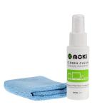 Moki Screen Clean - Spray with Cloth - 60mL - with Chamois Mini 20x20cm