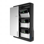 Ergotron Zip Tablet Computer Cabinet - Up to 12" Screen Support - Wall Mountable - Black/Silver