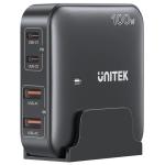 Unitek P1229ABK 100W Desktop GaN Charging Station with 2x USB-C PD Ports & 2x USB-A QC3.0 Ports - Black