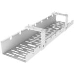 FlexiSpot CMP502 Cable Management Tray - 500x122x90mm - White Under Desk - Fits 25mm Thick Tabletop Loctek Flexispot Standing Desk