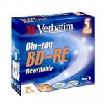 VERBATIM 43615 Blu Ray BD-RE 2X 25GB 5pack