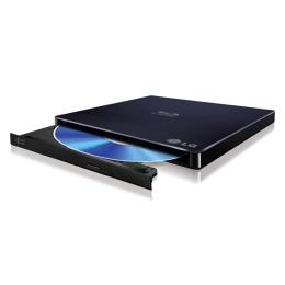 LG BP50NB40 Slim Portable Blu-Ray Writer & DVD Writer , 3D BLU-RAY DISC PLAYBACK & M-DISC Support , Black Colour