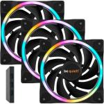 be quiet Light Wings 3x 120mm PWM Fan Kit with A-RGB Controller Included - High Speed