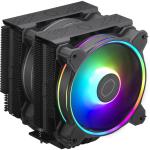Cooler Master Hyper 622 Halo Black A-RGB with 2 X 120MM RGB LED PWM Fan, 6 Heat 157mm Height, Pipes / Direct Contact / Aluminum Fins INTEL: LGA 1700/1200, AMD AM4 / AM5