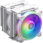 Cooler Master Hyper 622 Halo White A-RGB with 2 X 120MM RGB LED PWM Fan, 6 Heat 157mm Height, Pipes / Direct Contact / Aluminum Fins INTEL: LGA 1700/1200, AMD AM4 / AM5