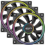 CRYORIG A-RGB 3 Pack PWM Fan ARGB 120x25.4mm PWM fan, Black Frame, 1 controller & 3 fan,400~1700 rpm.