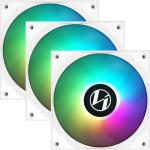 Lian Li ST120 Digital Addressable RGB 120 Fan, Triple pack , White