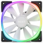 NZXT Aer 120 RGB 2 White 120mm Single Case Fan. RGB, PWM, Requires HUE 2 Lighting Controller