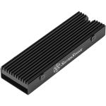 Silverstone TP05 Double Layer Design M.2 SSD Cooling Kit, PS5 Compatible - Aluminum Black