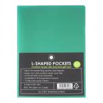 OSC L Shaped Pockets - A4 - 12 Pack - Green