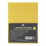 OSC L Shaped Pockets - A4 - 12 Pack - Yellow
