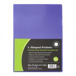 OSC L Shaped Pockets - A4 - 12 Pack - Purple
