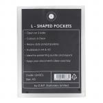 OSC L Shaped Pockets - Heavy Duty - A5 - 6 Pack -  Clear