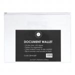 OSC Document Wallet - A4 Zip Closure - Clear