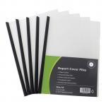 OSC Report Cover Clear A4 Spine - 5 Pack - Black