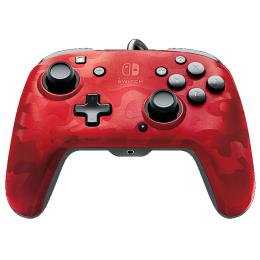 PDP NSW Faceoff Deluxe Wired Controller - Red Camo for Nintendo Switch
