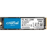 Crucial P2 500GB NVMe M.2 Internal SSD 2280 - PCIe - Up to 2,300MB/s Read - Up to 940MB/s Write - 5 Years Warranty