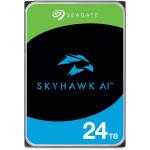 Seagate SkyHawk AI 24TB Internal HDD SATA3 - 512MB Cache for DVR NVR Security Camera System- supporting up to 64 HD video streams and 32 AI streams.5 years warranty