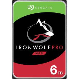 Seagate IronWolf Pro 6TB Internal HDD SATA 6Gb/s - 7200 RPM - 256MB Cache - Perfect for 1-16 BAY NAS system - 5 years warranty with 2 Year Rescue Data Recovery Service