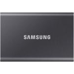 Samsung T7 500GB Portable SSD ,  USB 3.2 Gen2 (10Gbps)  , Up to 1050MB/s, Password Protection -- Titan Gray