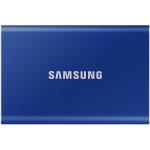 Samsung T7 500GB Portable SSD ,  USB 3.2 Gen2 (10Gbps)  , Up to 1050MB/s, Password Protection -- Indigo Blue
