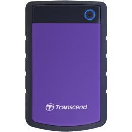 Transcend 4TB StoreJet 25H3P 2.5" USB 3.0 External HDD , Durable Anti-shock Silicon Outer Shell , Military-grade shock resistance - Purple Color