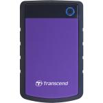 Transcend StoreJet 25H3 4TB Portable External HDD - Purple 2.5" - USB 3.0 - Durable Anti-shock Silicon Outer Shell - Military-Grade Shock Resistance