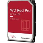 WD Red Pro 18TB 3.5" NAS Internal HDD SATA3 6Gb/s - 512MB Cache - 7200 RPM - Designed and Tested for RAID Environments - 8-16 Bay - 5 Years Warranty