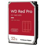 WD Red Pro 22TB 3.5" NAS Internal HDD SATA3 6Gb/s - 512MB Cache - 7200 RPM - Designed and Tested for RAID Environments - 8-16 Bay - 5 Years Warranty