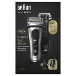 Braun Series 9 Pro 9577CC Wet & Dry Shaver with Power Case and leather travel case. 6-in-1 SmartCare center.