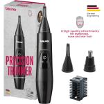 Beurer MN2X Precision Trimmer Incl. 3 attachments for trimming and shaping eyebrows, nose and ear hair Splash-proof (IPX4),High-quality stainless steel attachments for maximum skin care