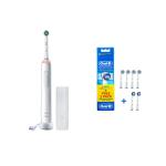 Oral-B Electric Toothbrush Value Pack & 6pcs Refill Head Include Pro 3000 Toothbrush - Visible Gum Pressure Control, Gum Care Pressure Alert, #1 Reccomended Dentist Brand Worldwide
