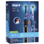 Oral-B PRO 2 Electric Toothbrush Dual Handle Pack - With Pressure Control Technology -