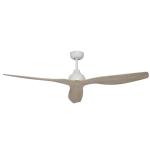Brilliant Bahama 52 In DC Ceiling Fan White/Whitewash Timber