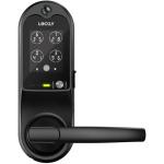 Lockly Vision Latch Built-in Video Doorbell, PIN Genie Digital Keypad, Matte Black - Auto Locking - Mobile App Control - Voice control - RFID Card and E-key