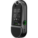 Lockly Vision Elite PGD798NVMVB Deadbolt Smart Lock with Video Doorbell, Fingerprint, Solar Panel, Bluetooth, Passcode Patent, Matt Black (Include WIFI and Sensor)
