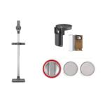 Roborock H6 Vacuum Including H6 Floor Stand Setup Bundle - 12pcs Dust Bag & Holder - 2pcs Front & 1pcs Rear HEPA Filter