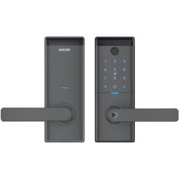 Schlage Ascent Smart Enterance Lever Lock - Graphite Fingerprint / Keyboard / Key Tag / App Control / (Remote Access Using Schlage WiFi Bridge BZ100 Sold Separately)
