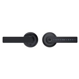 Schlage Ascent Smart Lever Lock - Black Fingerprint App Control / (Remote Access Using Schlage WiFi Bridge BZ100 Sold Separately)