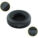 Repalcement Universal Headset Round Cushions Ear pads size:70 mm -Protein Leather Black