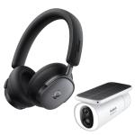 Baseus Inspire XH1 Wireless Over-Ear Noise Cancelling Headphones - Cosmic Black Sound By Bose - Security Bundle - Includes Baseus S1 Outdoor 2K IP67 Wire-Free Solar Security Camera worth $297