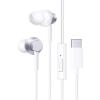 Baseus Encok CZ11 Wired USB-C In-Ear Headphones - Moon White - In-line microphone & 1-button remote - Noise-isolating design - Compatible with USB-C iPhone, Samsung Galaxy & more - 2 Year Warranty Baseus Encok CZ11 Wired USB-C In-Ear Headphones - Moon White - In-line microphone & 1-button remote - Noise-isolating design - Compatible with USB-C iPhone, Samsung Galaxy & more - 2 Year Warranty