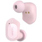 Belkin SoundForm Play True Wireless In-Ear Headphones - Pink IPX5 Sweat & Water Resistant - Clear Calls - Up to 8 Hours Battery Life / 38 Hours Total with Charging Case - 2 Years Warranty